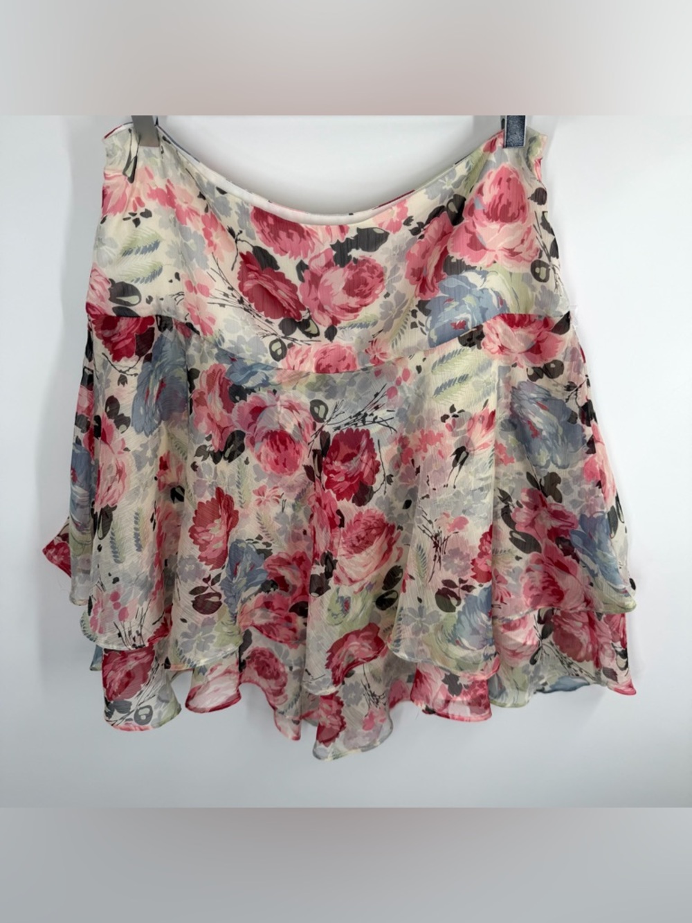 Ralph Lauren Pink Floral Tiered Skater Fairy Skirt